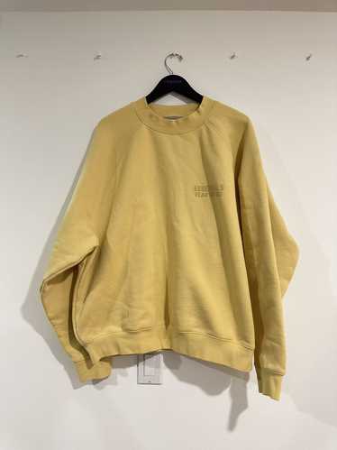 Essentials Fear of God Essentials yellow crewneck - image 1