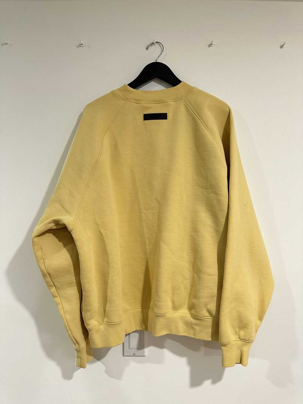 Essentials Fear of God Essentials yellow crewneck - image 2