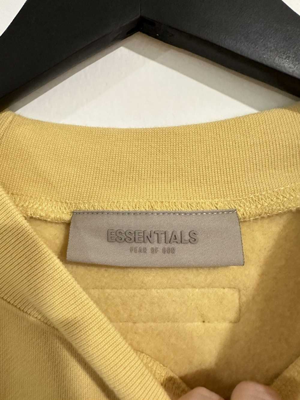 Essentials Fear of God Essentials yellow crewneck - image 3