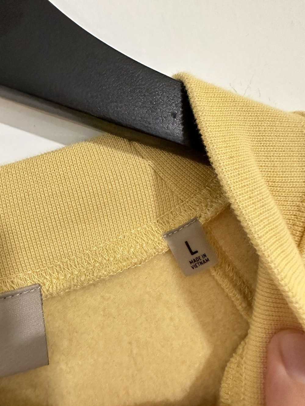 Essentials Fear of God Essentials yellow crewneck - image 5