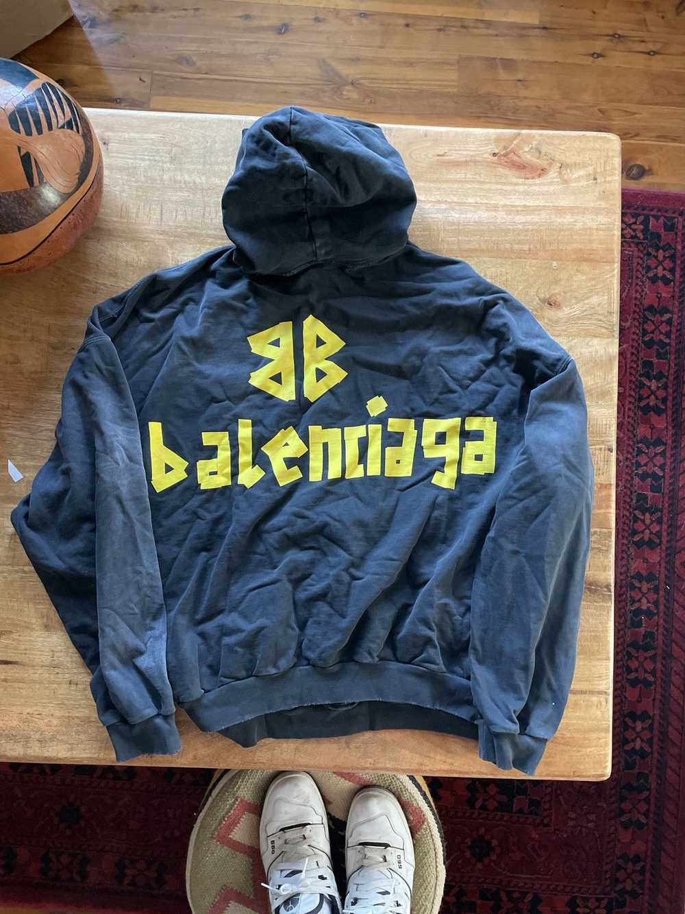 Balenciaga Balenciaga Tape Hoodie Navy - image 2