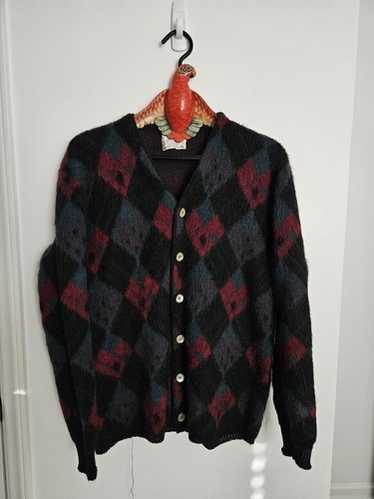 60s fuzzy mohair cardigan - Gem