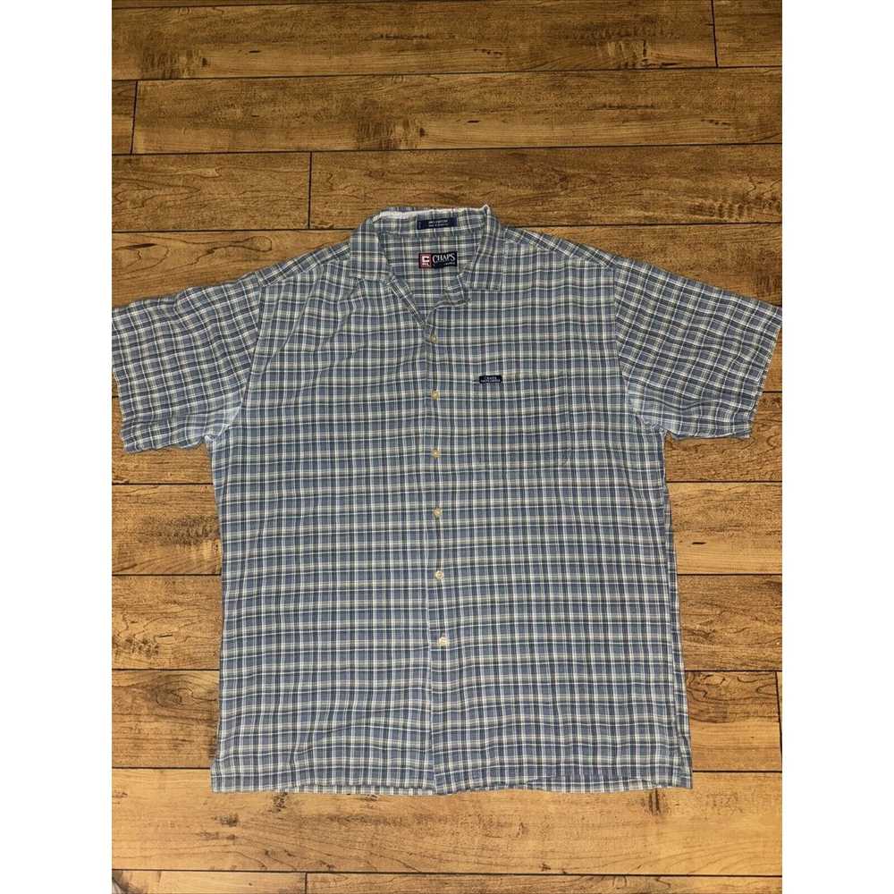 Chaps VNT Chaps Ralph Lauren Plaid Short Sleeve S… - image 1