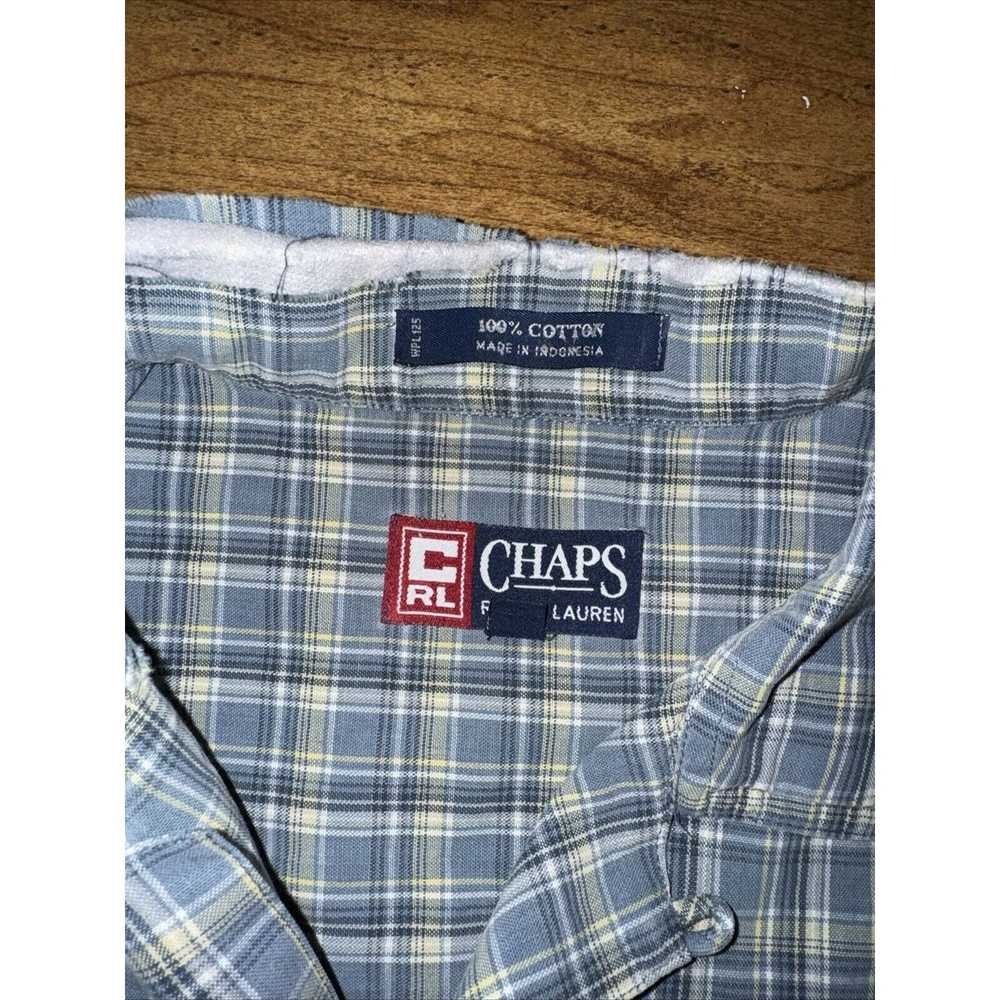 Chaps VNT Chaps Ralph Lauren Plaid Short Sleeve S… - image 3