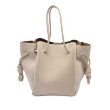 Beige LOEWE Small Flamenco Knot Tote