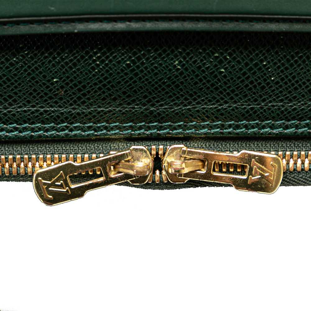 Green Louis Vuitton Taiga Tula Business Bag - image 10