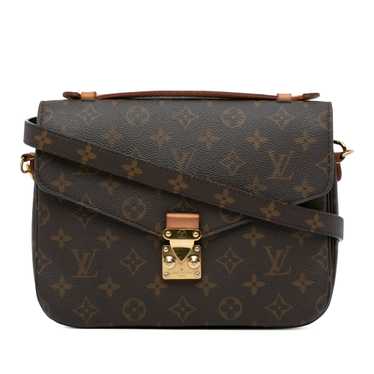 Brown Louis Vuitton Monogram Pochette Metis Satch… - image 1