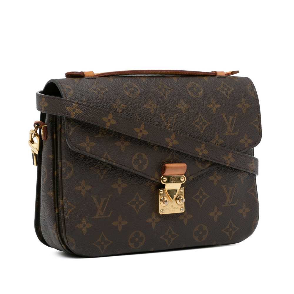 Brown Louis Vuitton Monogram Pochette Metis Satch… - image 2