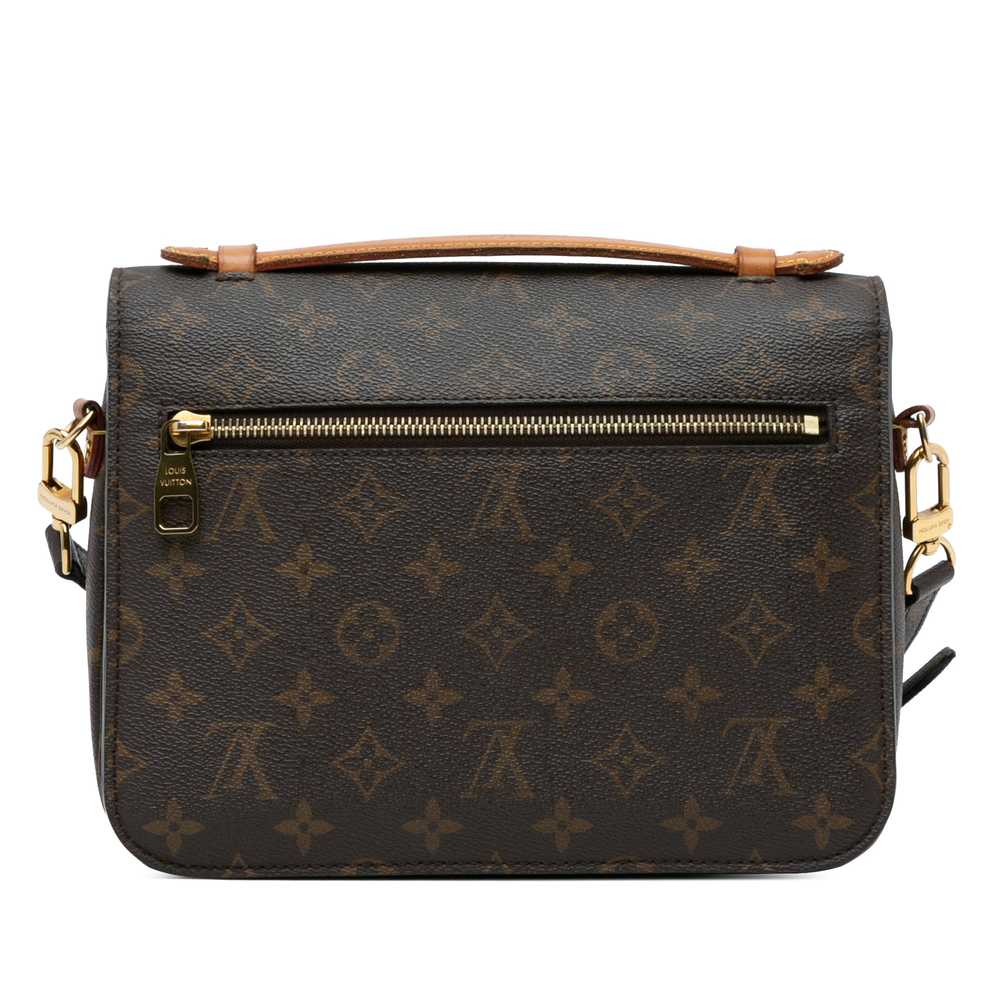 Brown Louis Vuitton Monogram Pochette Metis Satch… - image 3