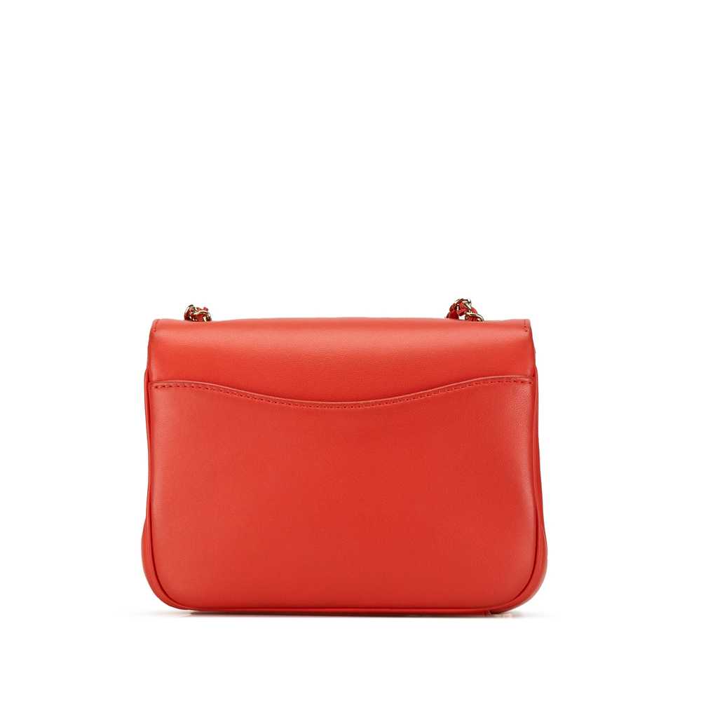 Red Chanel Lambskin CC Mania Flap Crossbody Bag - image 3