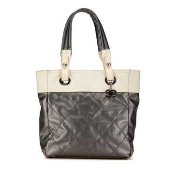 Gray Chanel Small Bicolor Paris-Biarritz Tote - image 1