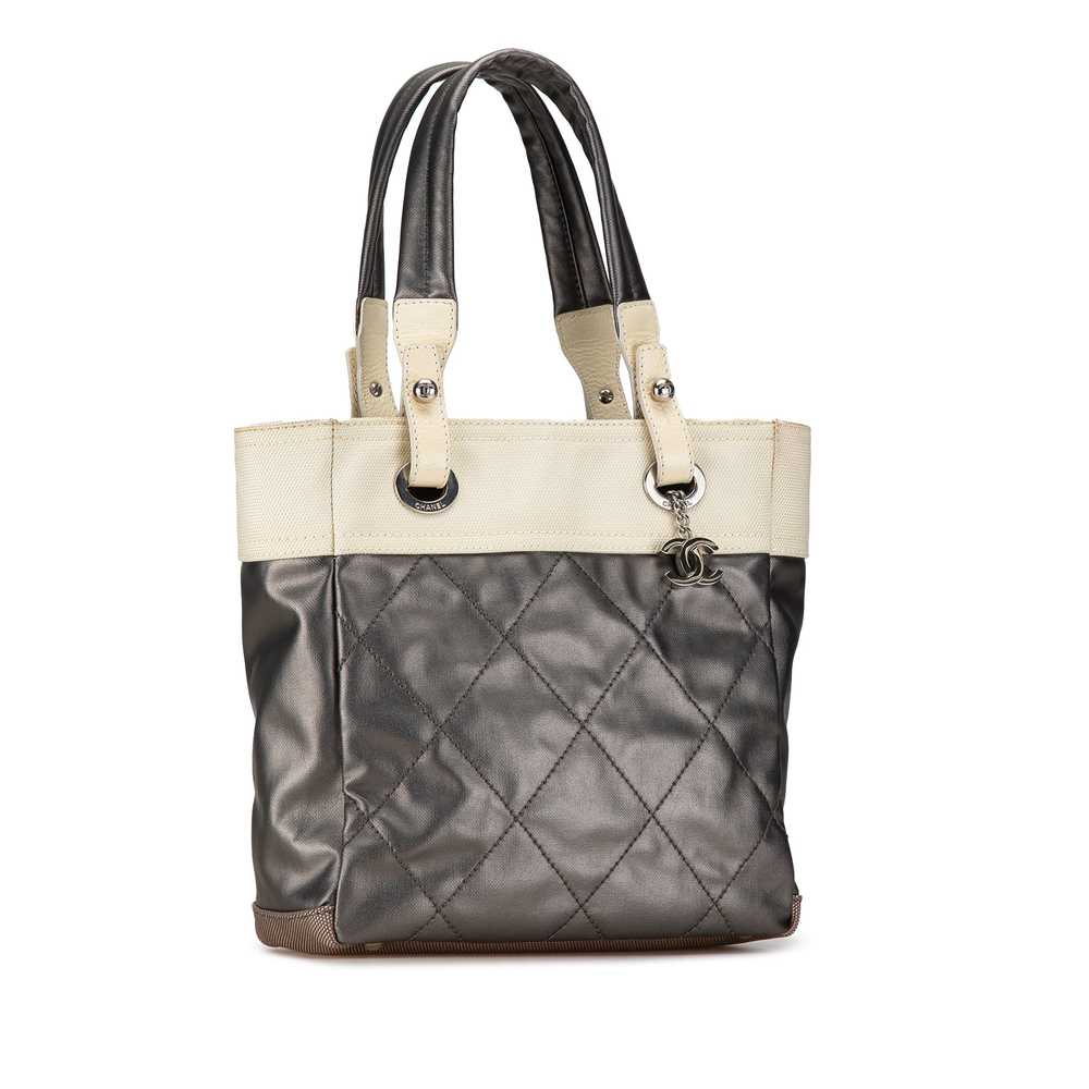 Gray Chanel Small Bicolor Paris-Biarritz Tote - image 2