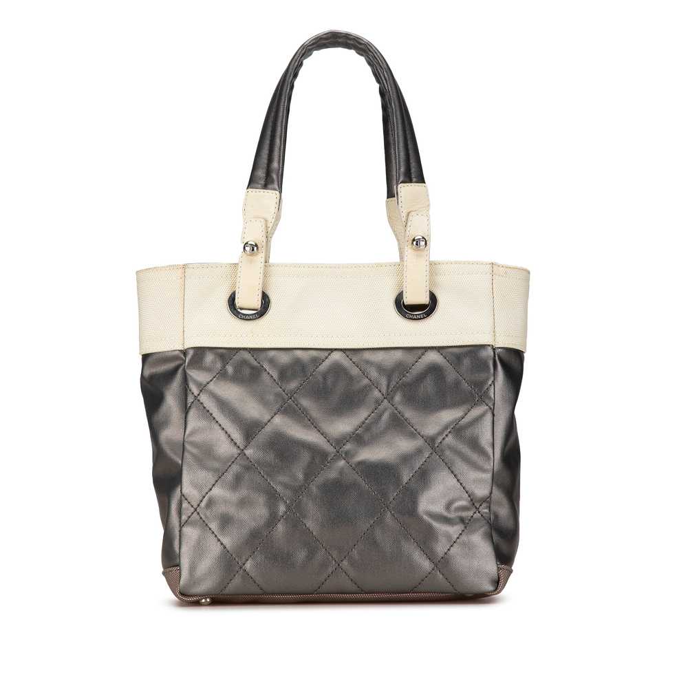 Gray Chanel Small Bicolor Paris-Biarritz Tote - image 3