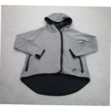 Nike Majestic Gray Black Tech Fleece Cape Hoodie … - image 1