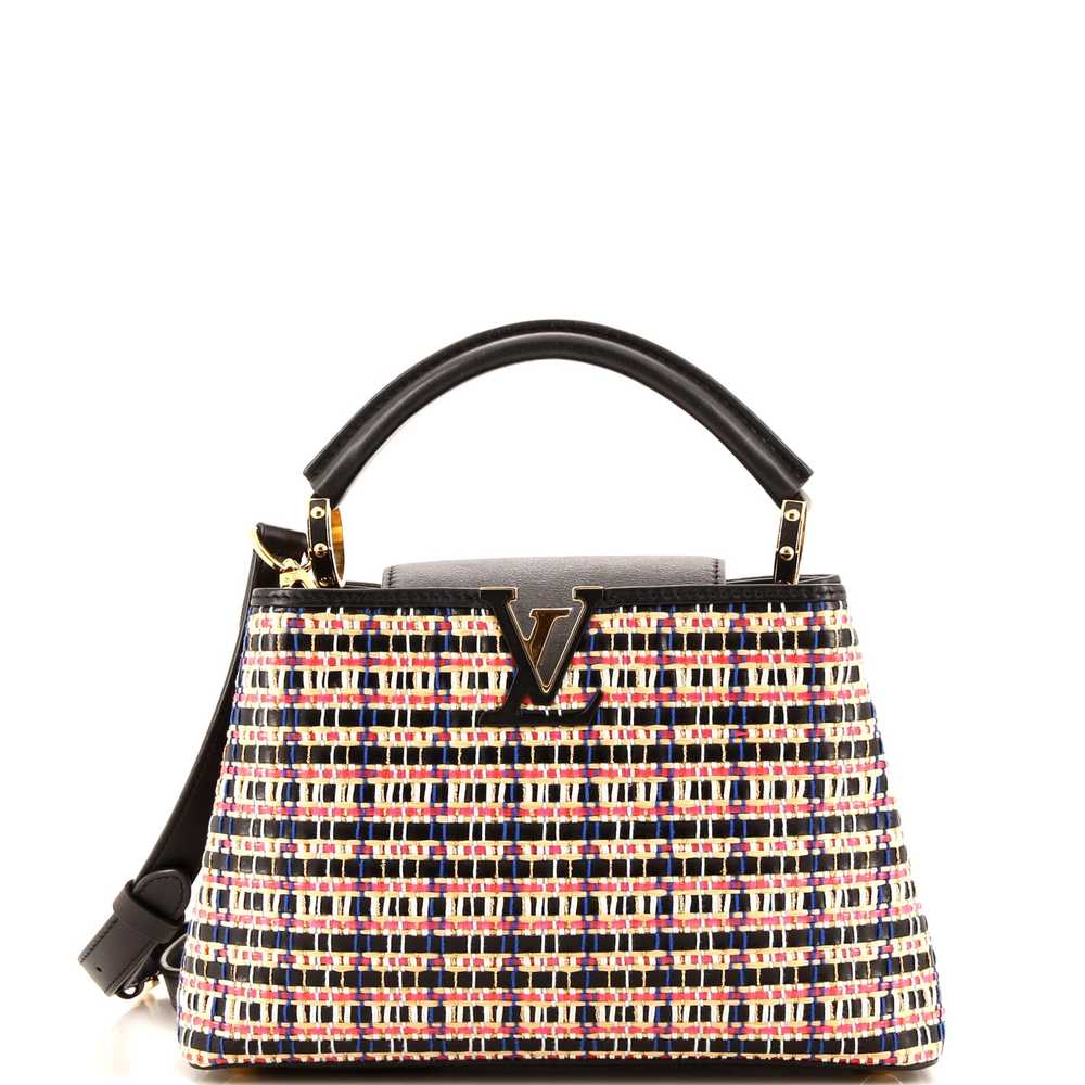 Louis Vuitton Capucines Bag Woven Raffia and Leat… - image 1