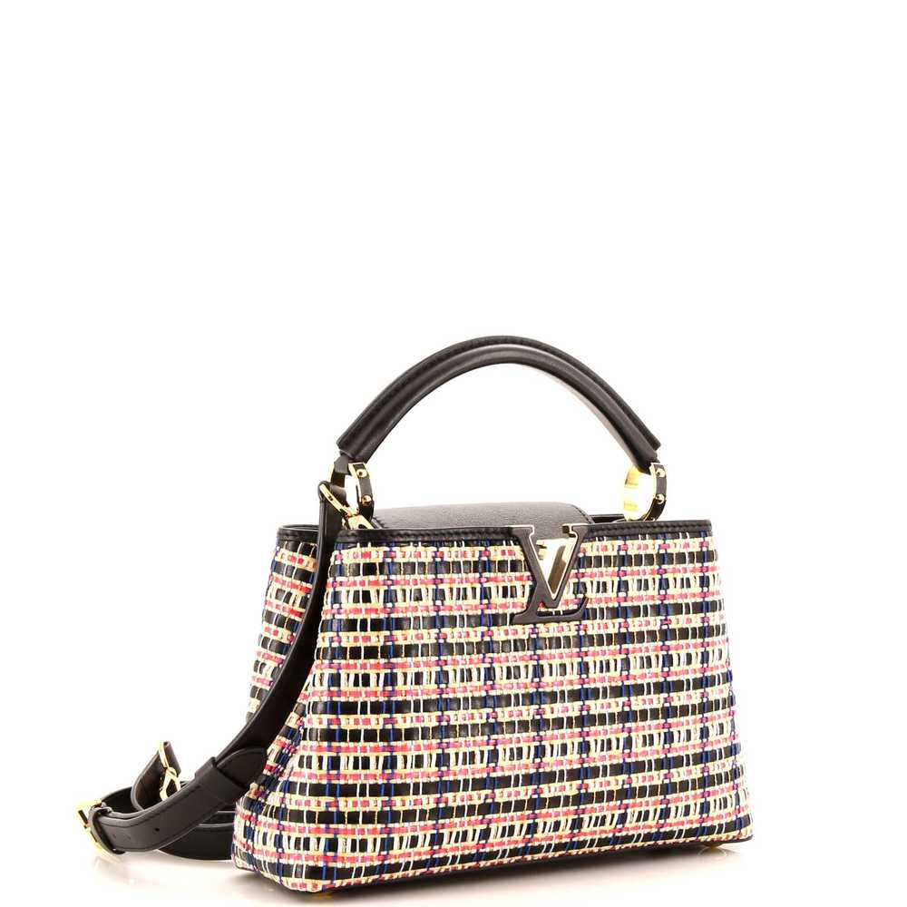 Louis Vuitton Capucines Bag Woven Raffia and Leat… - image 2