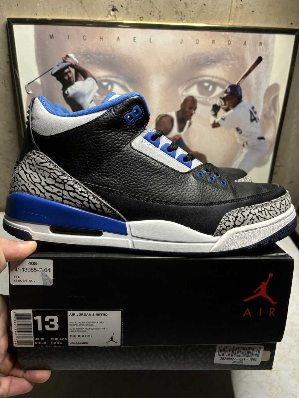 Jordan Brand Jordan Retro 3 ‘sport blue’ - image 1