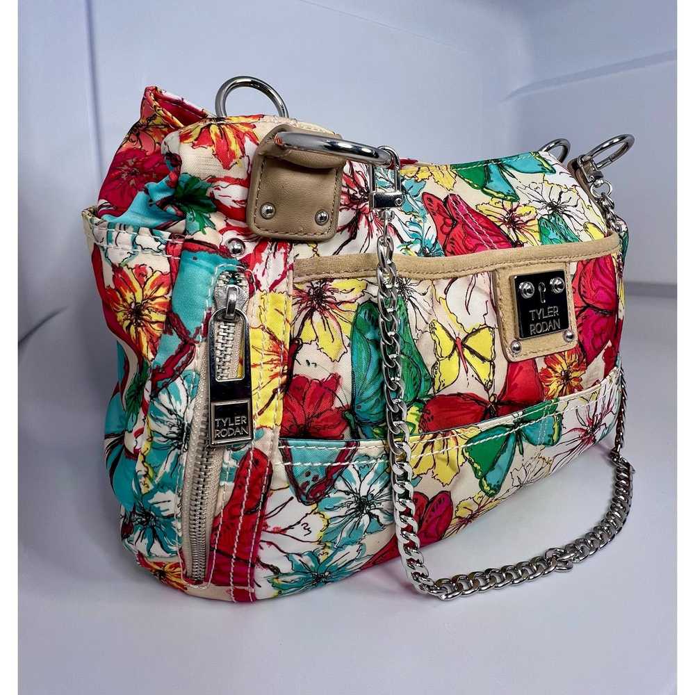 Other Tyler Rodan White Floral Multicolor Handbag… - image 2