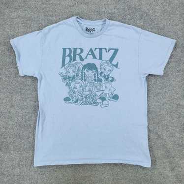 Vintage Bratz Shirt Men's Large Blue Spell Out Toy