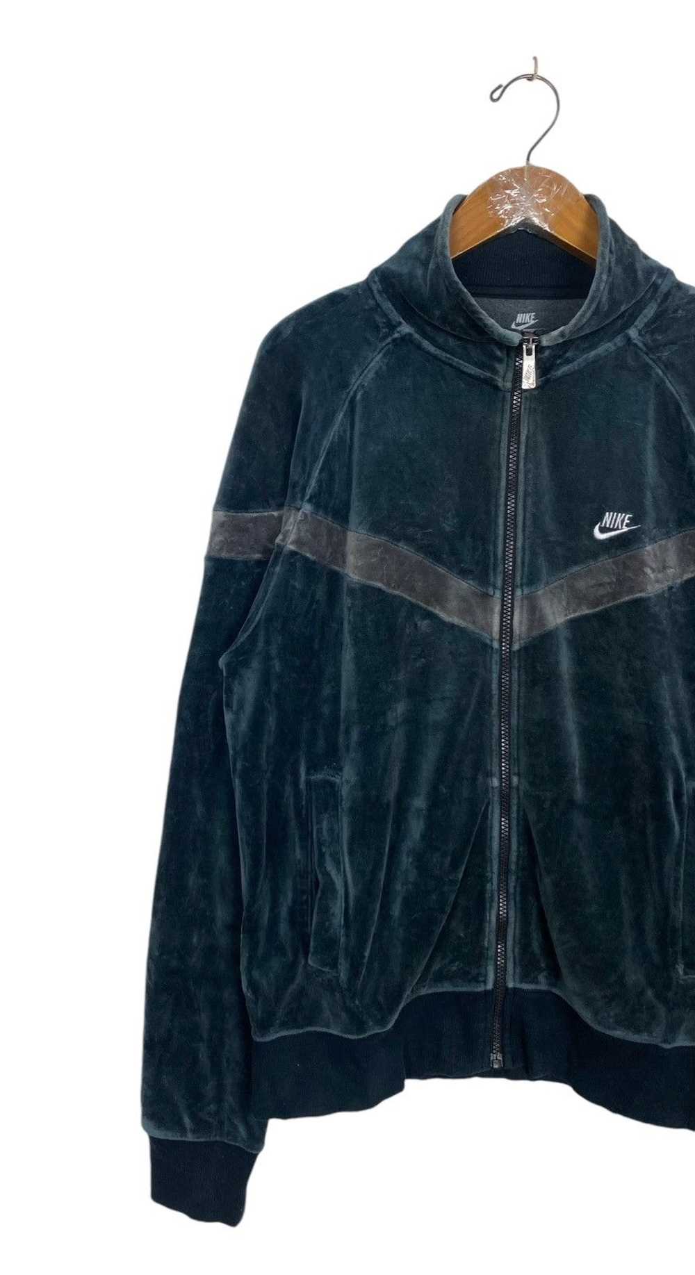 Nike Rare‼️ Nike Velour Track Zipper Jacket - image 2