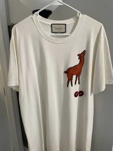 Gucci Oversize T-shirt with deer patch