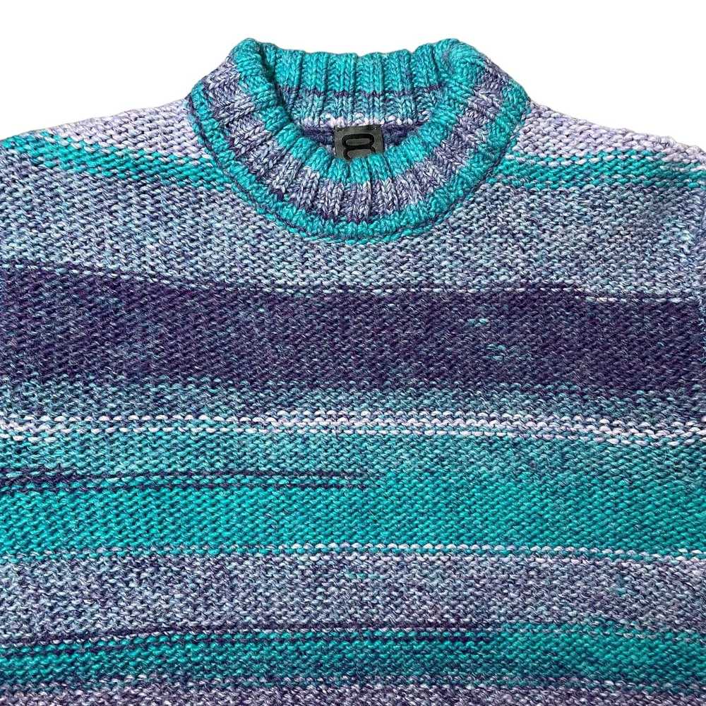 Other 8 by Yoox Melange Marled Knit Sweater Blue … - image 3