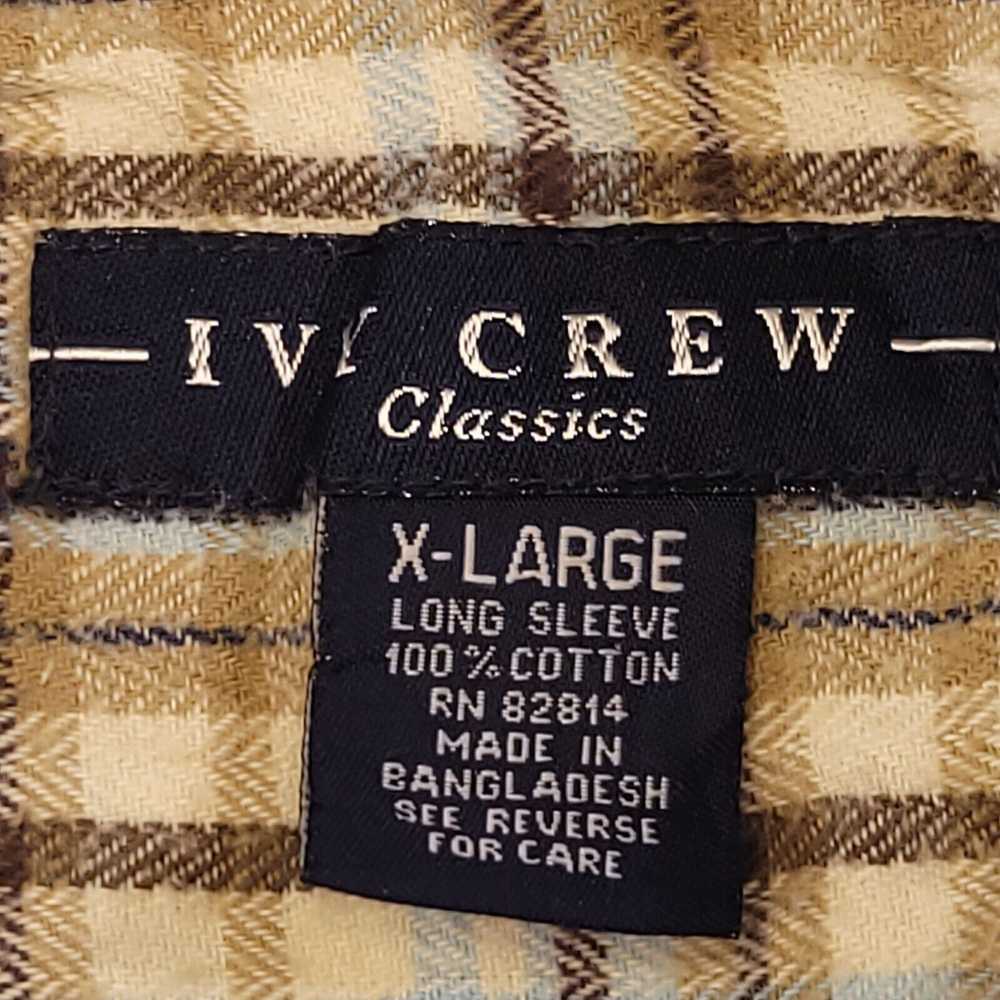 Ivy Crew Ivy Crew Tartan Flannel Shirt Mens Size … - image 3