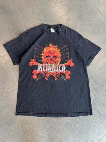 Vintage Metallica Pushead Rebel T-Shirt Black