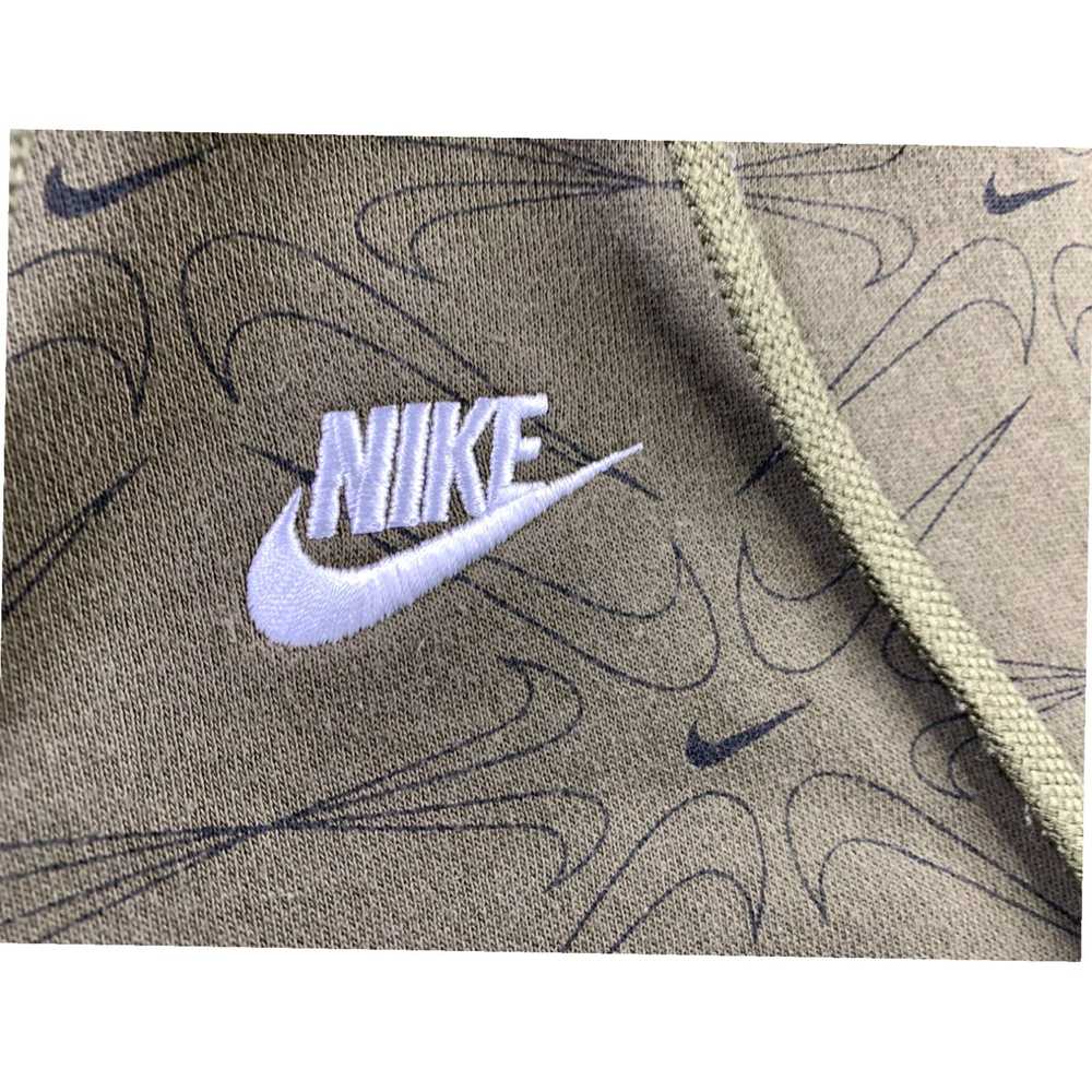 Nike Mens Large Green Hoodie with All Over Print … - image 4