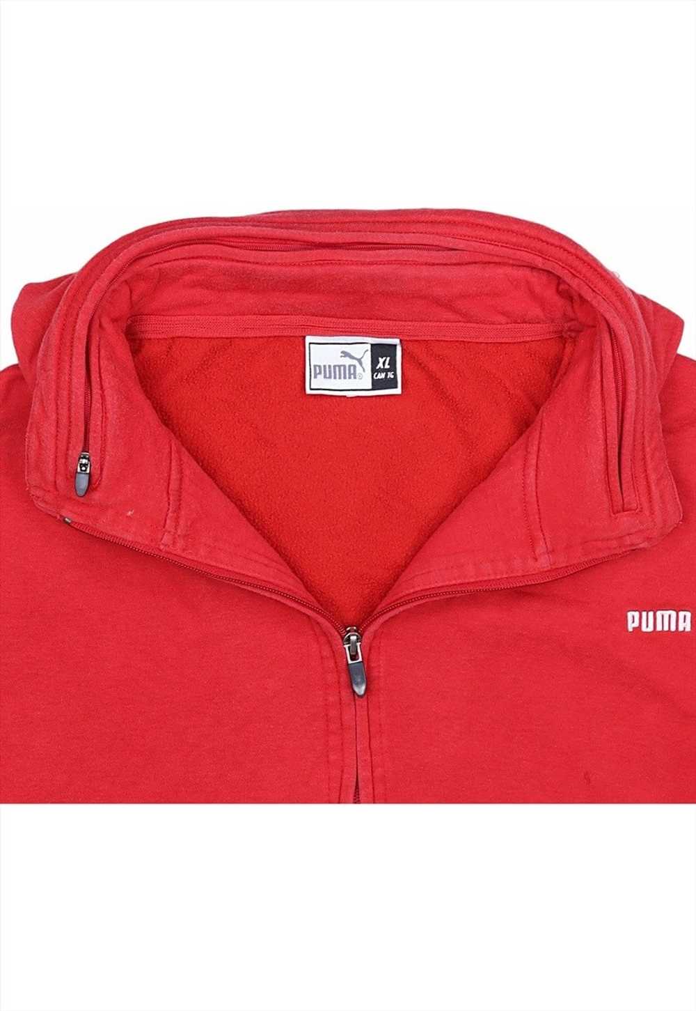 Vintage 90's Puma Hoodie Spellout Zip Up - image 3