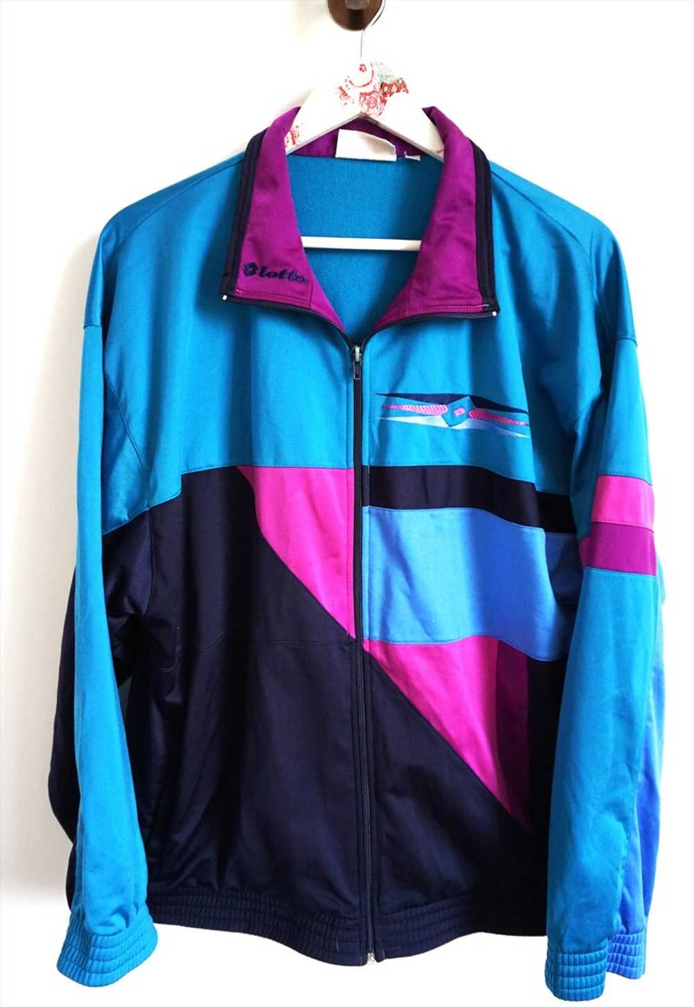 Vintage Lotto Sweatshirt Windbreaker Tracksuit Sp… - image 1