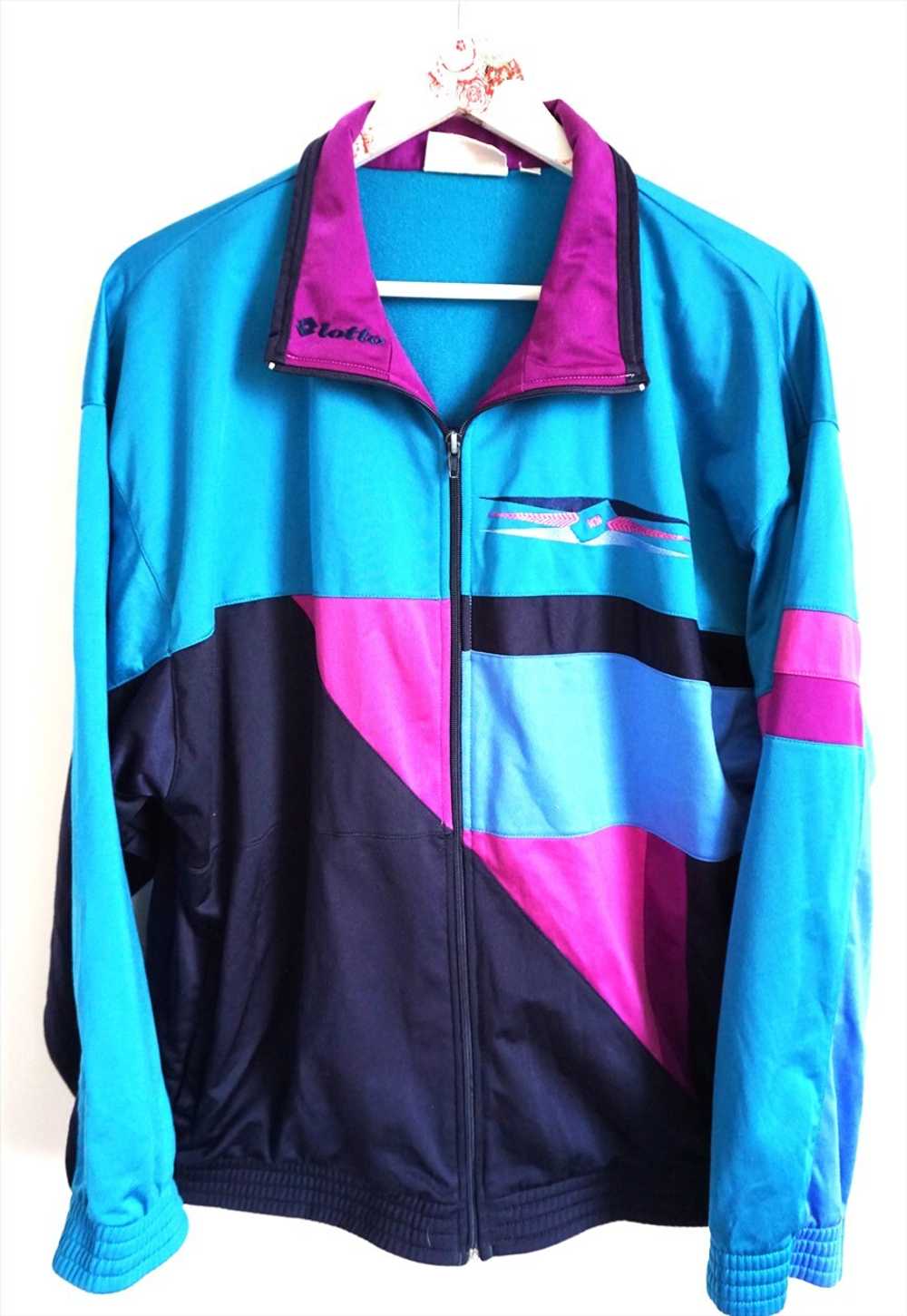 Vintage Lotto Sweatshirt Windbreaker Tracksuit Sp… - image 2