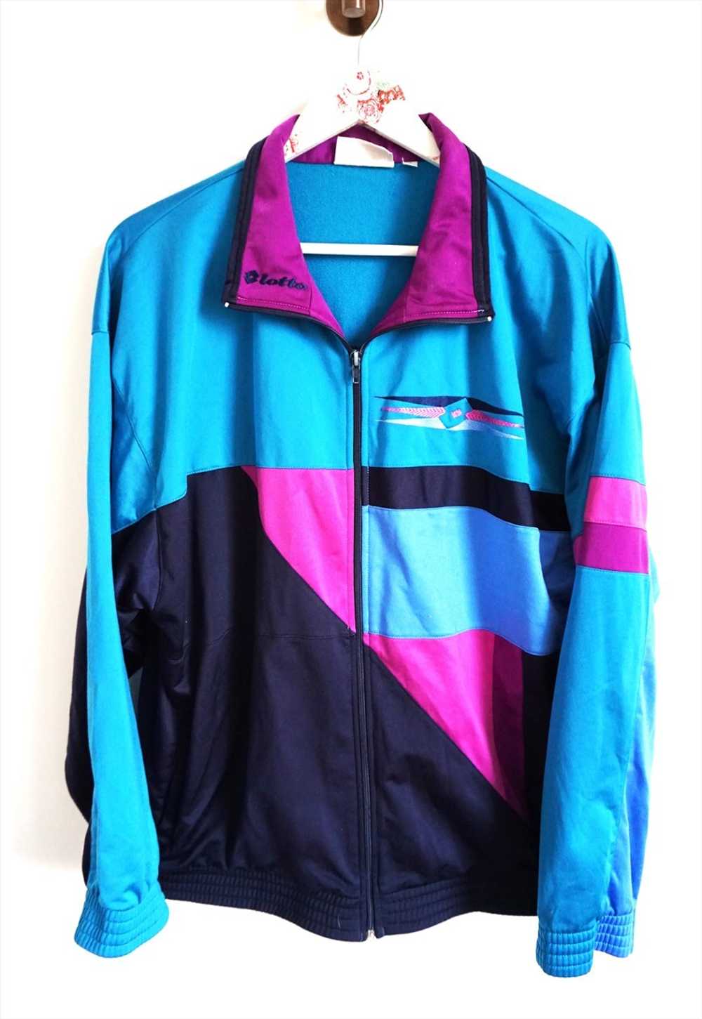 Vintage Lotto Sweatshirt Windbreaker Tracksuit Sp… - image 4