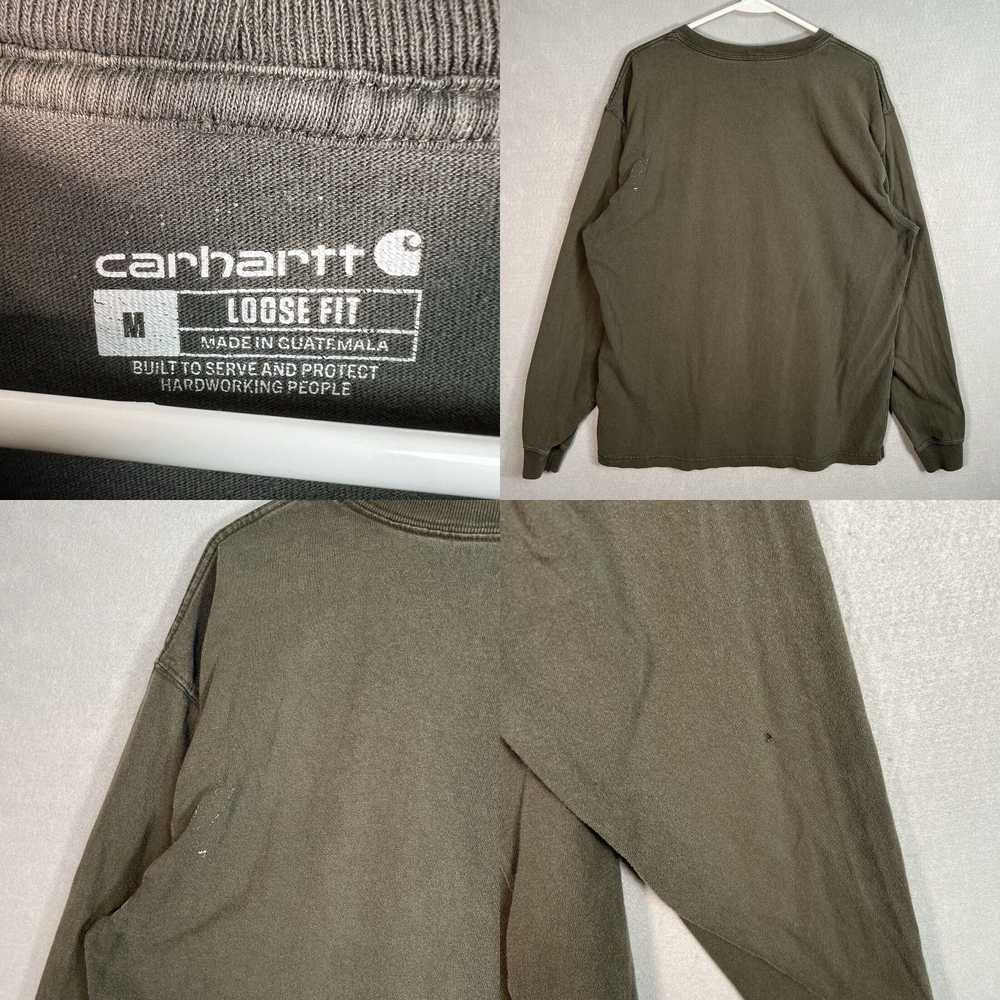 Carhartt Faded Black Long Sleeve Adult Medium Men… - image 8