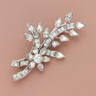 Sterling Silver sterling silver vintage rhinestone