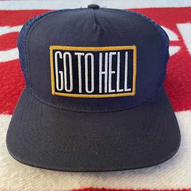 Supreme Go To Hell 5 Panel Trucker Snapback Hat Cap Rare buy Retro