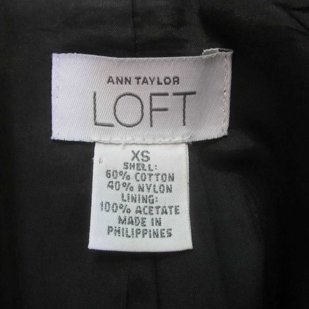 Loft Loft Black Trench / Rain Jacket Size XS - image 4