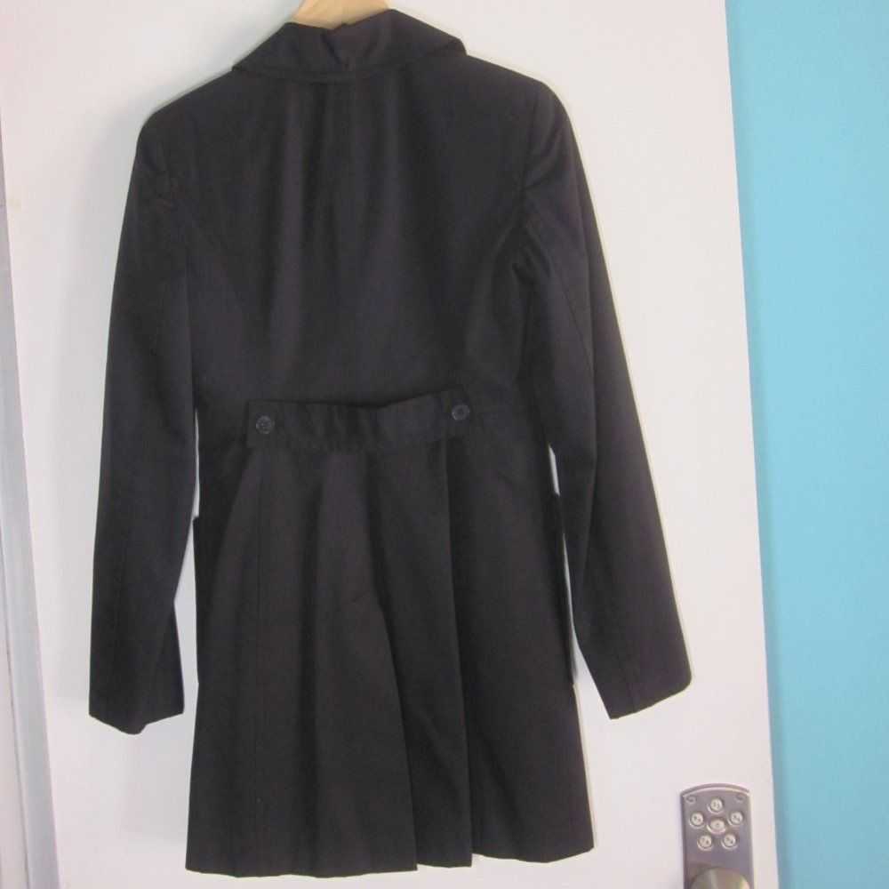 Loft Loft Black Trench / Rain Jacket Size XS - image 5