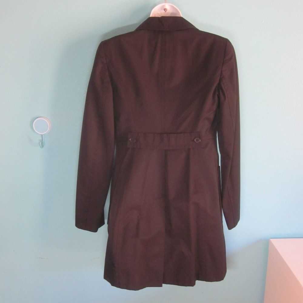 Loft Loft Black Trench / Rain Jacket Size XS - image 9