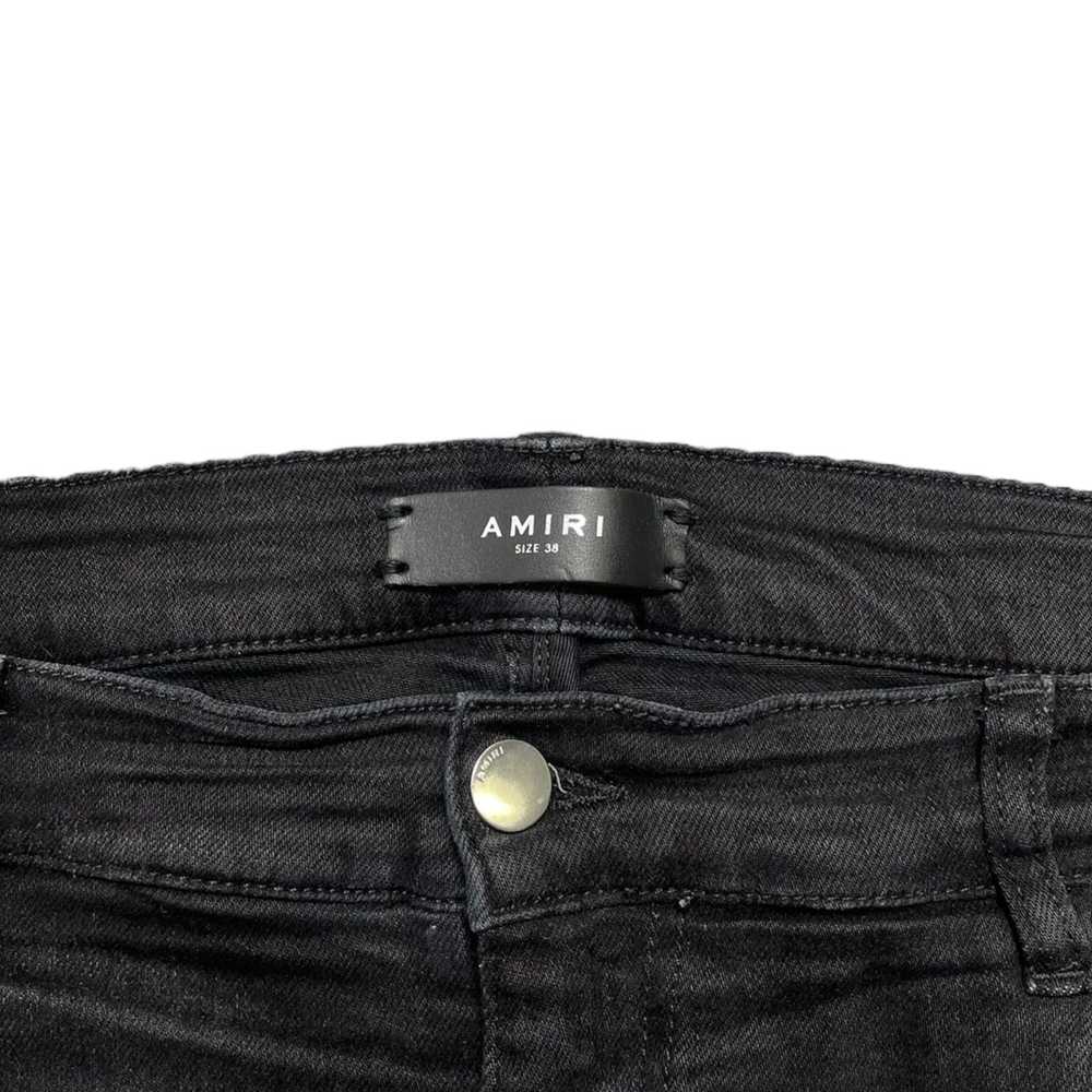 Amiri Amiri Broken Track Jeans Aged Black Neon Bl… - image 4