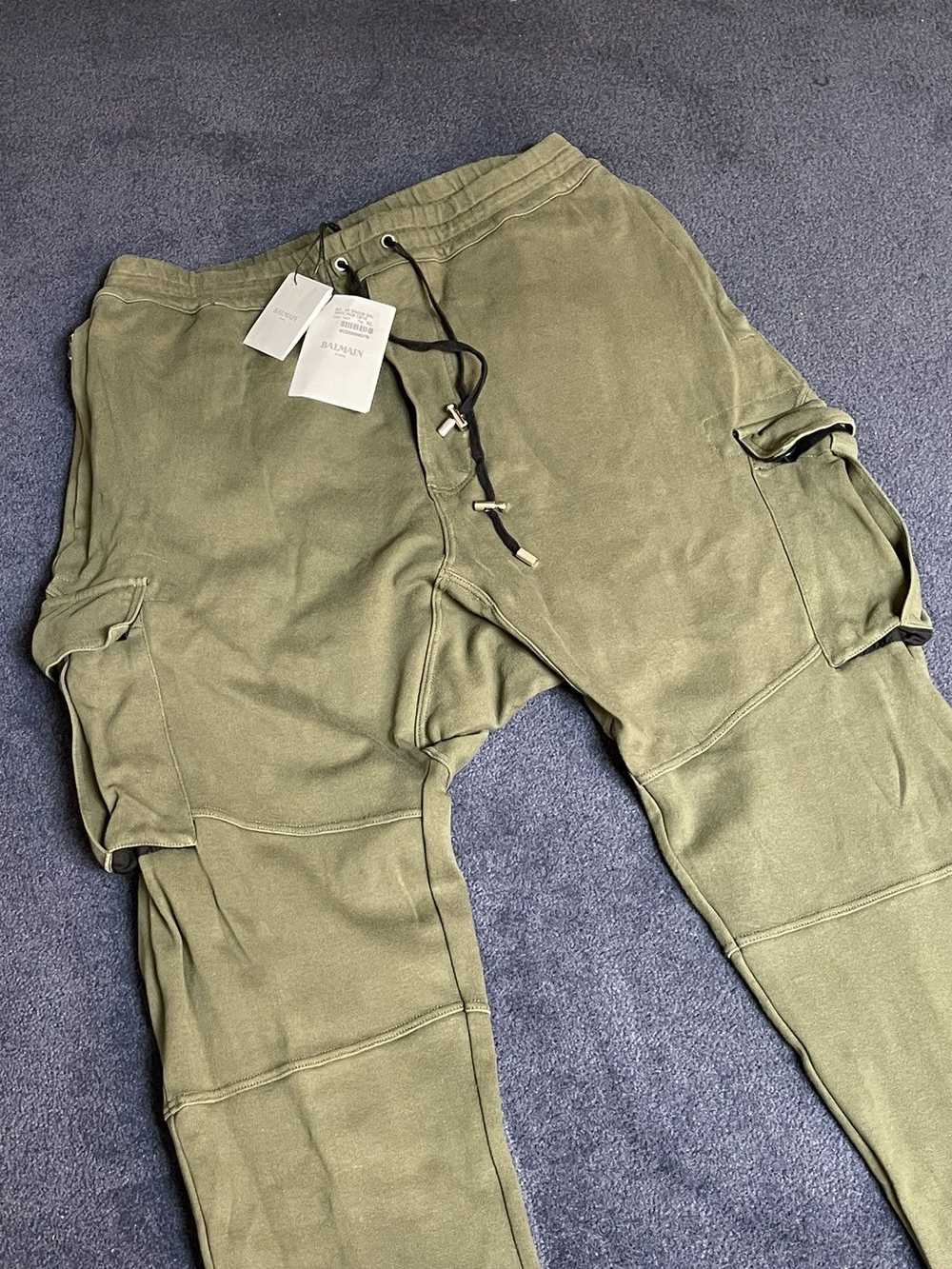 Balmain Balmain Olive Khaki Cargo Joggers - image 3