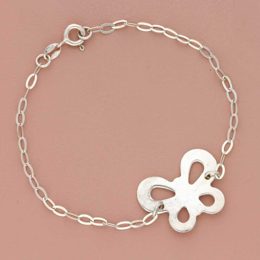 Sterling Silver sterling silver dainty butterfly … - image 1