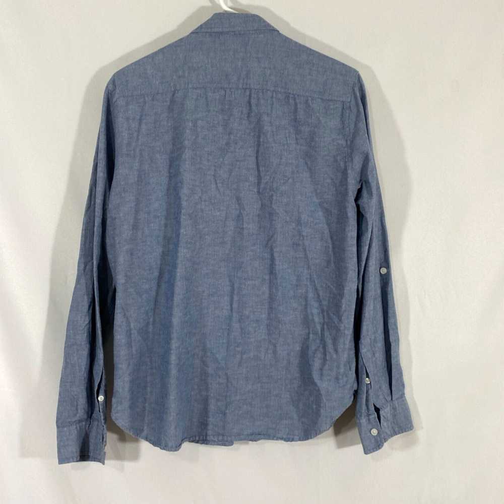 Forever 21 Classic Blue Cotton Mens Long Sleeves … - image 2