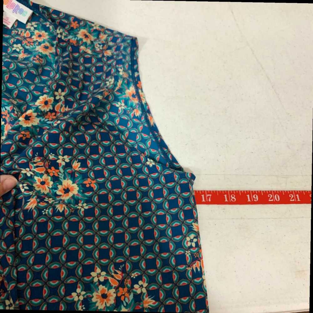 Vintage Floral Print Open Front Long Sleeveless B… - image 5