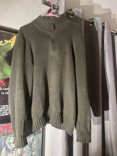 Polo Ralph Lauren × Vintage dark green polo knit q