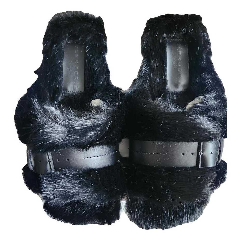 Robert Clergerie Faux fur sandal - image 1