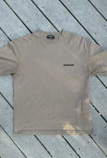 Balenciaga Balenciaga embroidered logo tee - image 1