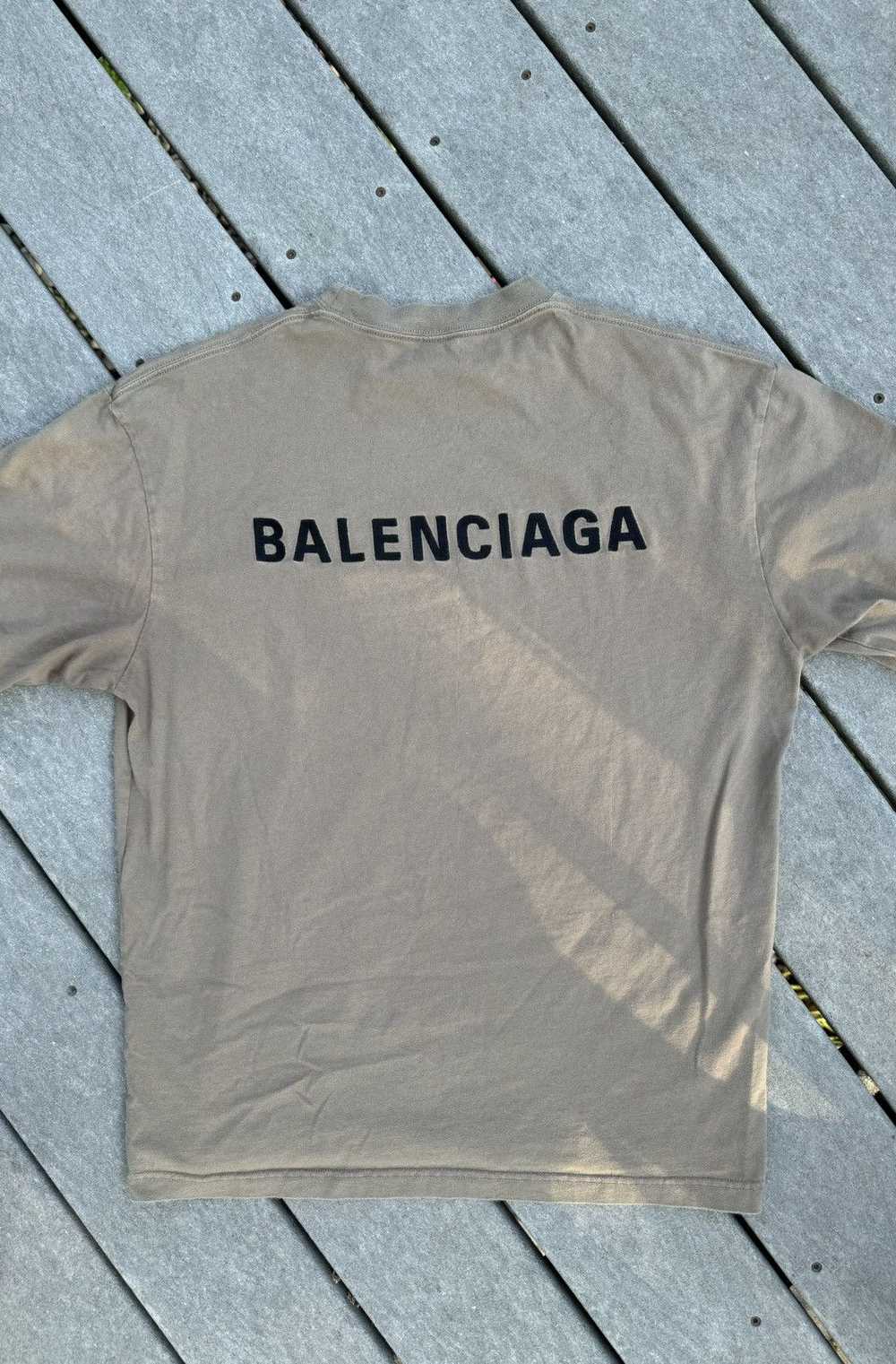 Balenciaga Balenciaga embroidered logo tee - image 3