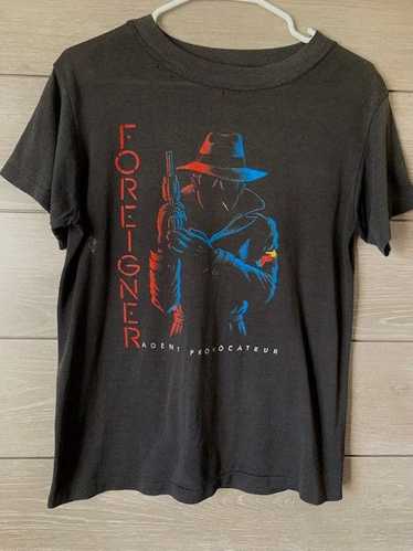 Band Tees × Vintage Vintage 1985 Foreigner 'Agen P