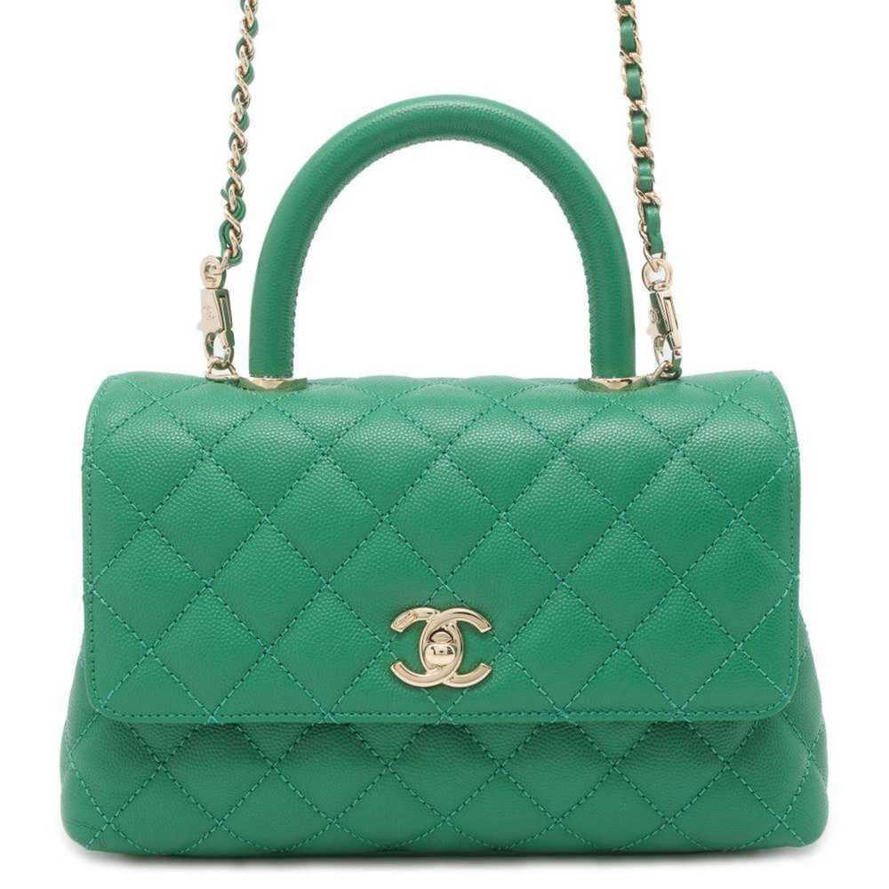 Chanel Chanel handbag, matelasse, coco mark, hand… - image 1